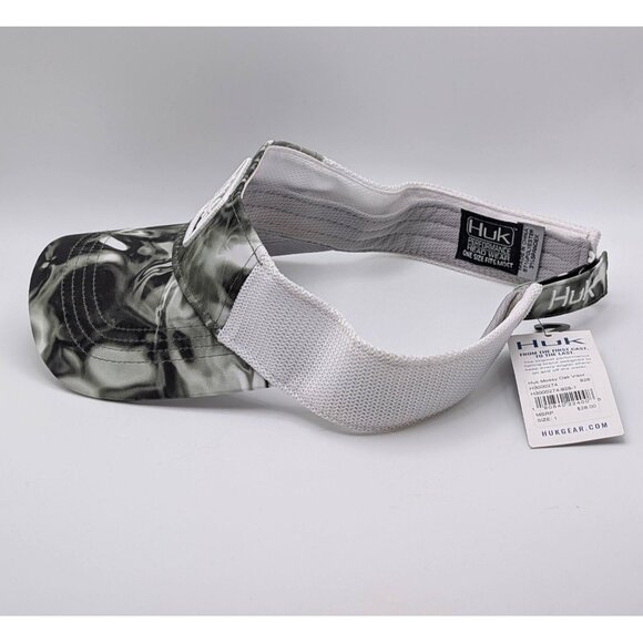 NEW NWT Huk Fishing Visor Mossy Oak Hydro Fishing Hat Water Lake Camo Adjustable - Picture 3 of 6